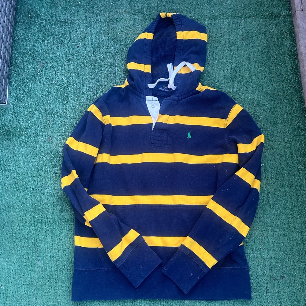 Ralph Lauren Blue and Yellow Polo Shirt